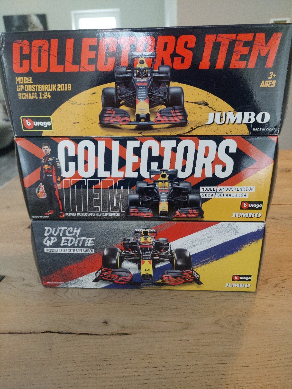 Max Verstappen Schaalmodellen 1:24 - Jumbo Collectie, Ophalen of Verzenden, Nieuw, Auto, Overige merken