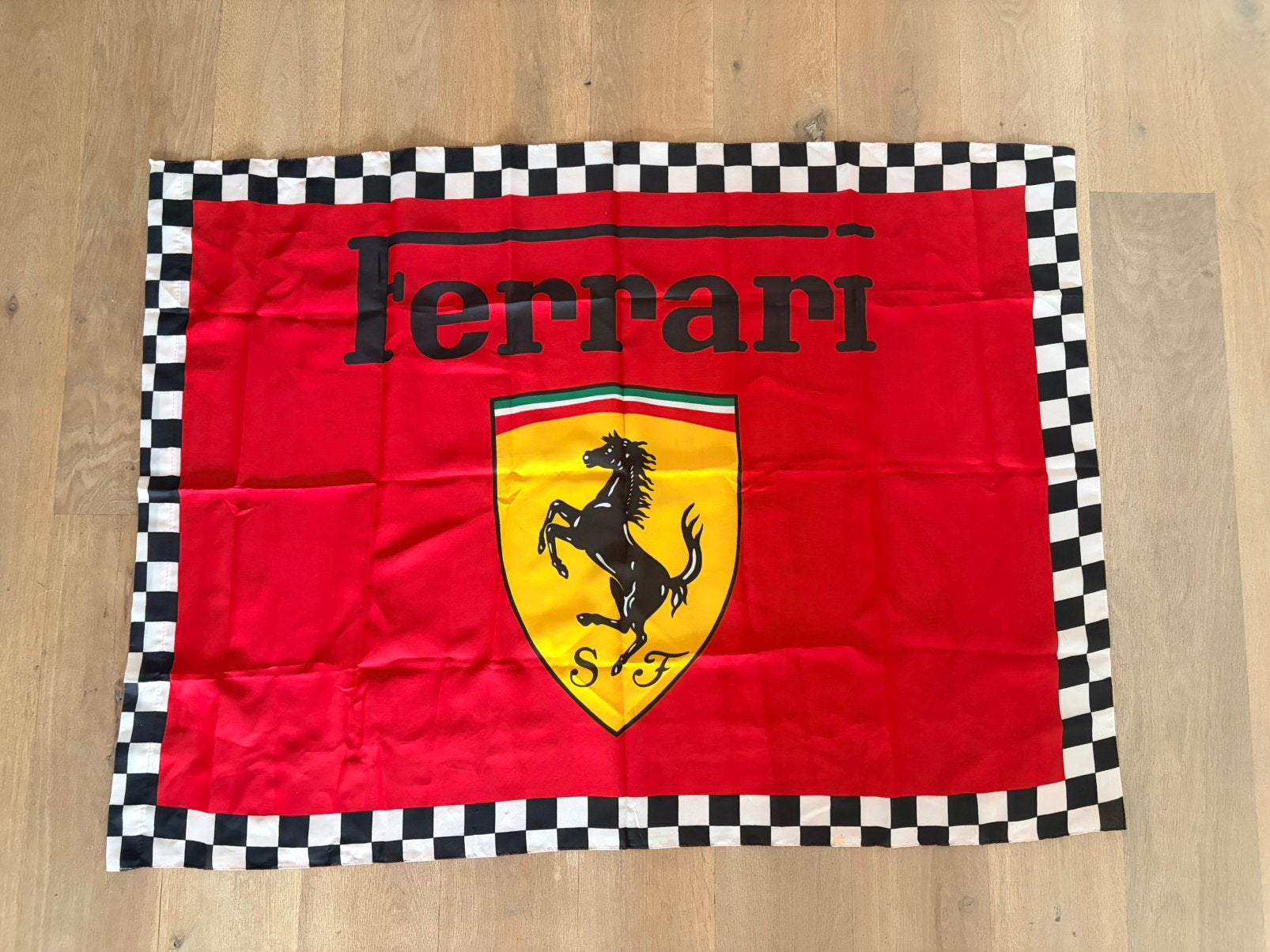 Ferrari vlag!!!, Ophalen of Verzenden, Gebruikt