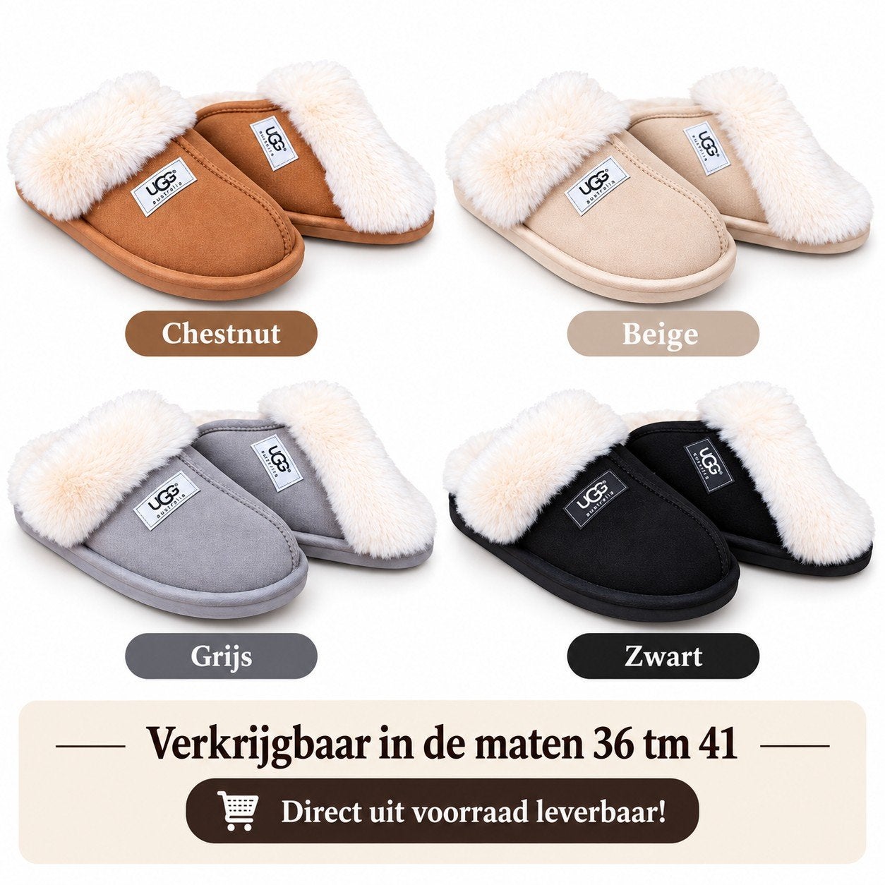 Partij UGG Sloffen - Maatserie 36 t/m 41 (12 paar), Ophalen of Verzenden