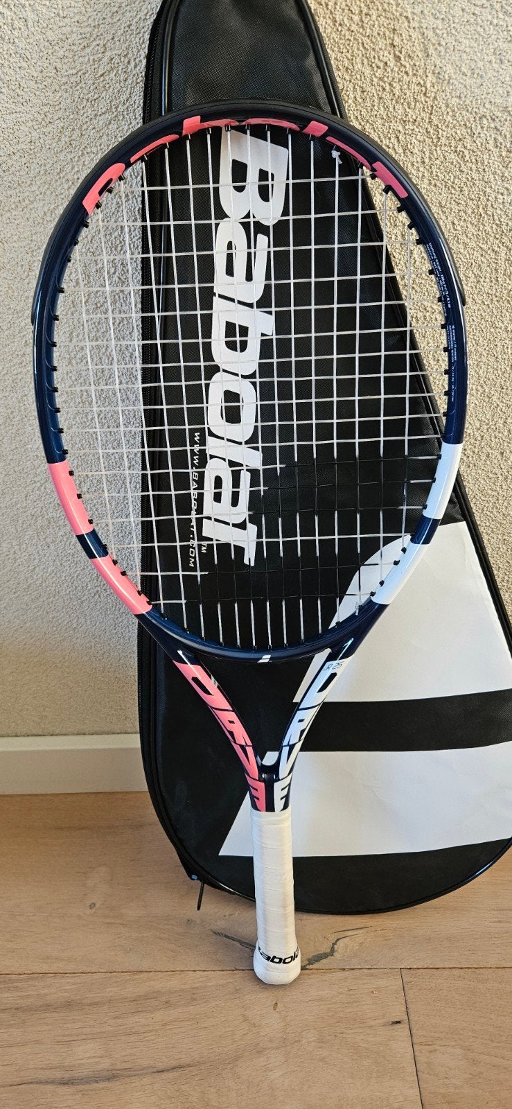 Babolat Drive Junior 25 Tennisracket met hoes, Sport en Fitness, Tennis, Ophalen of Verzenden, Zo goed als nieuw, Racket, Babolat