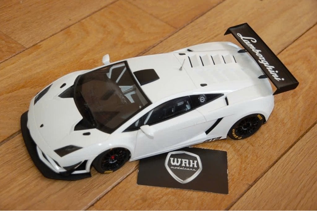 1:18 LAMBORGHINI GALLARDO GT3 wit Autoart no box WRH, Hobby en Vrije tijd, Modelauto's | 1:18, Verzenden, Zo goed als nieuw, Auto