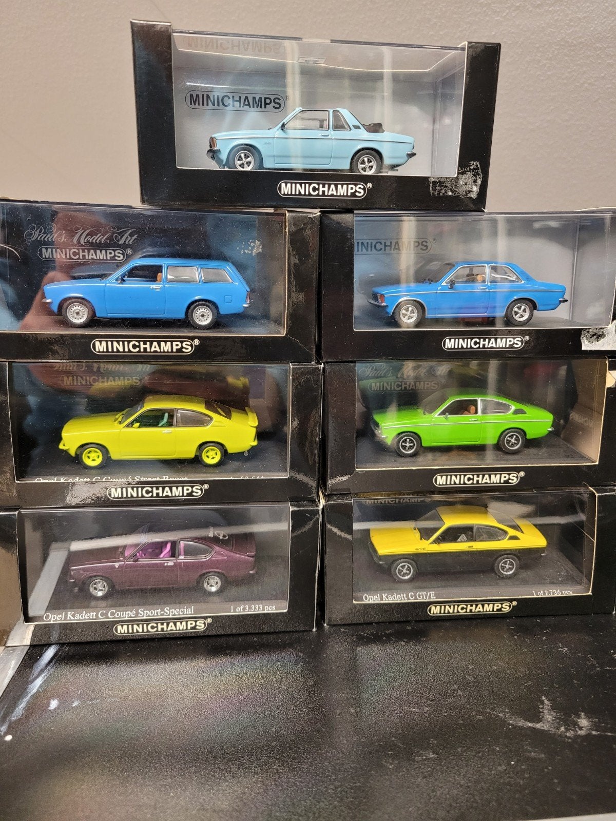 opel kadett c minichamps 1:43, Ophalen of Verzenden, Zo goed als nieuw, Auto, MiniChamps