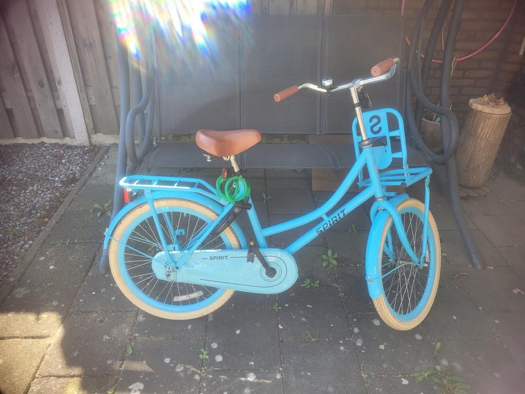 Prachtige Spirit Cargo transportfiets in een hippe lichtblau, Terugtraprem, Spirit (Model: Cargo), Ophalen of Verzenden, Minder dan 16 inch