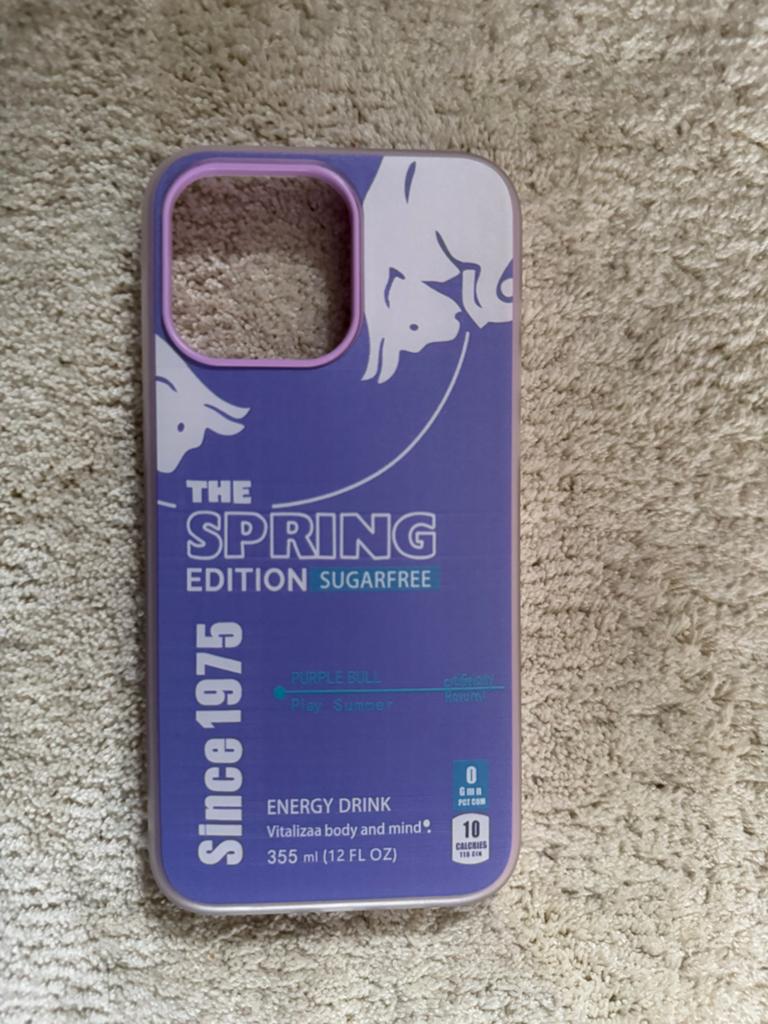 Uniek Red Bull iPhone hoesje - Paars (Spring Edition), Ophalen, Paars, Zo goed als nieuw, IPhone 15 Pro Max