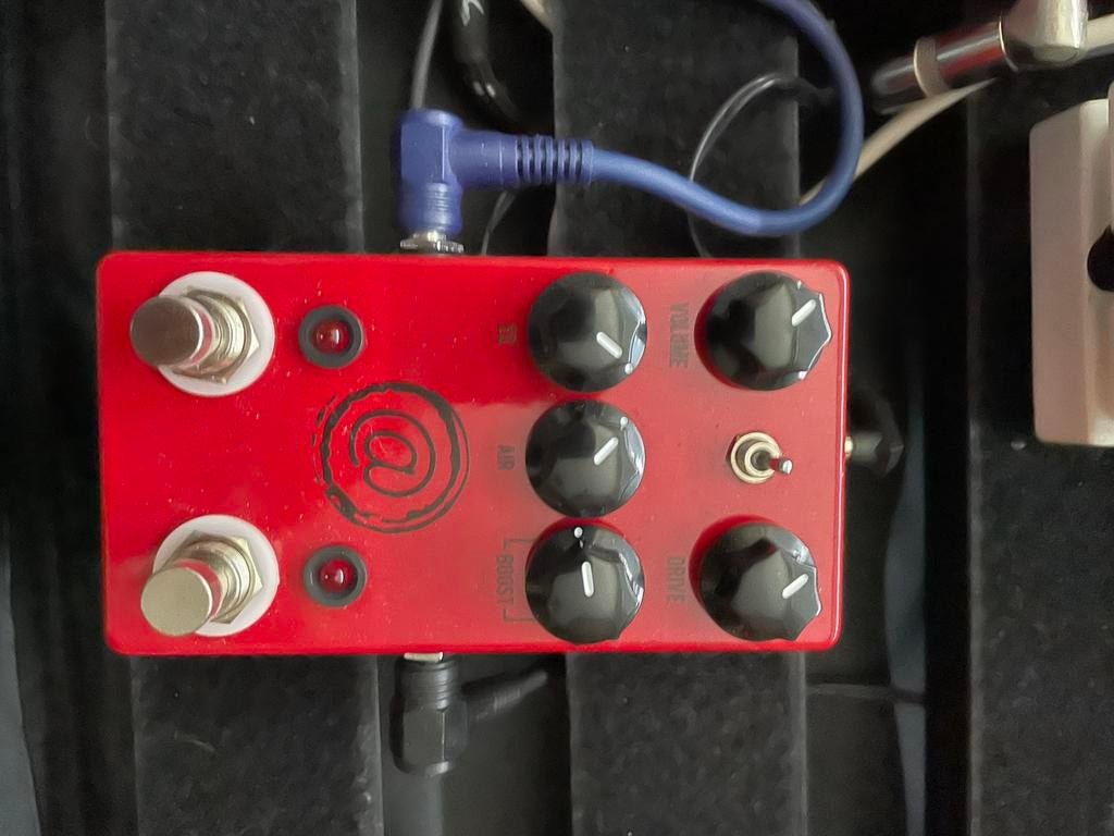 Andy Timmons @ Overdrive Pedal - Rood, Muziek en Instrumenten, Ophalen of Verzenden, Zo goed als nieuw, Distortion, Overdrive of Fuzz