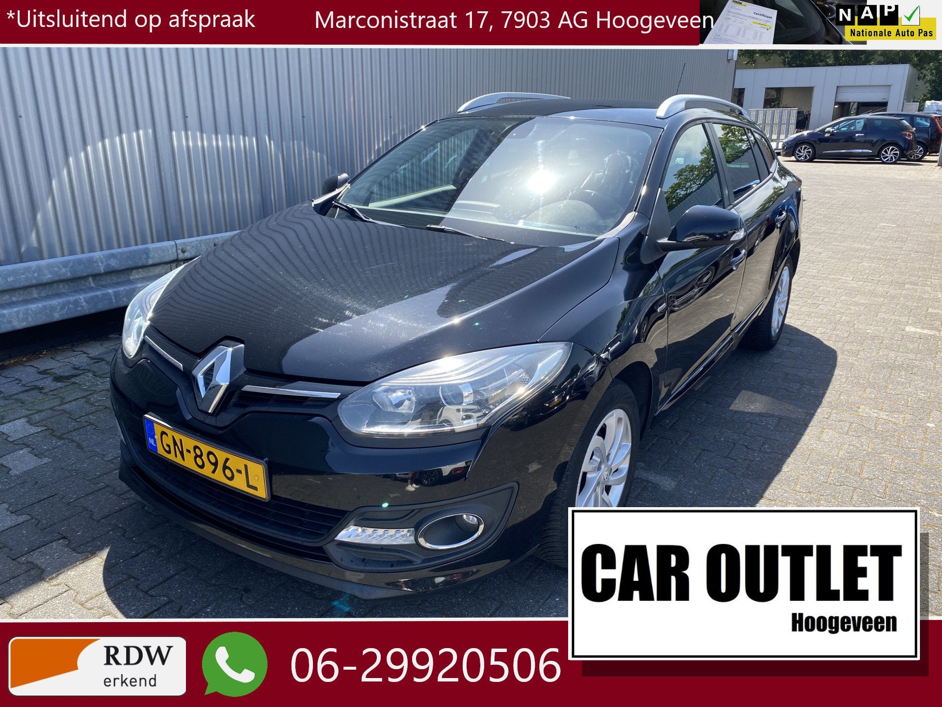 Renault Mégane Estate 1.2 TCe Limited Navi, Clima, CC, PDC,, Voorwielaandrijving, Euro 5, Stof, Gebruikt
