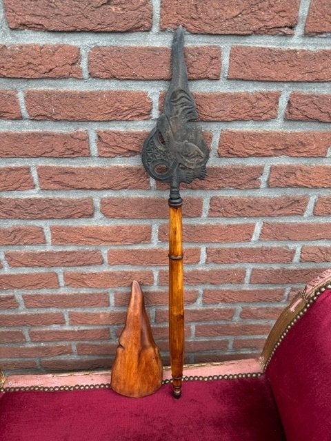 kris/keris met SEMAR lemmet, 81 cm totaal, Indonesië, Antiek en Kunst, Ritueel object, Handgemaakt, Ophalen of Verzenden, Indonesië