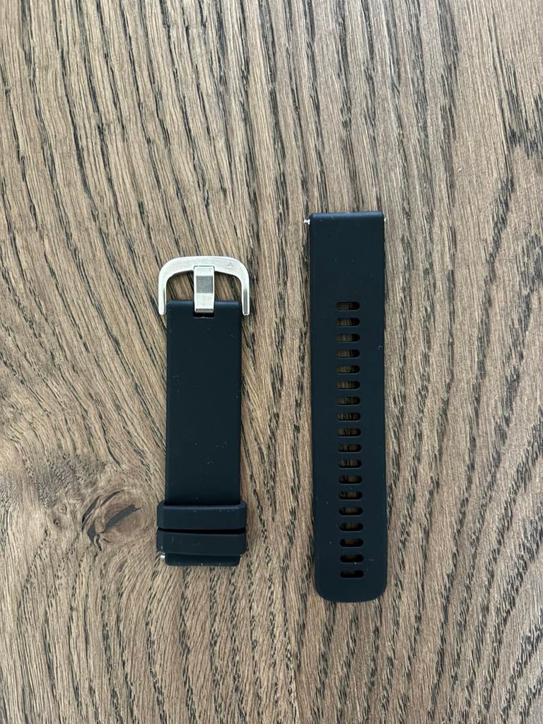 Garmin horlogebandje 22mm, Ophalen of Verzenden, Zo goed als nieuw, Zwart, Android