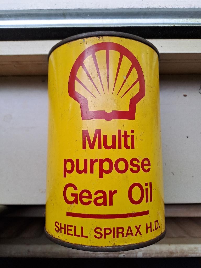 Shell blik Nederlands vol 1960, Verzamelen, Ophalen, Gebruikt