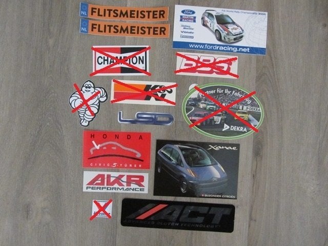 Diversen Auto Stickers - Pirelli/Honda/Citroen/ACT/MSD etc, Ophalen of Verzenden, Nieuw, Auto of Motor