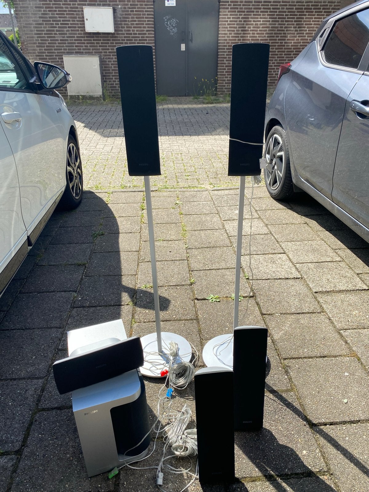 Philips Home Cinema Set  Luidsprekersysteem, Audio, Tv en Foto, Home Cinema-sets, Ophalen, Philips, Gebruikt, 70 watt of meer