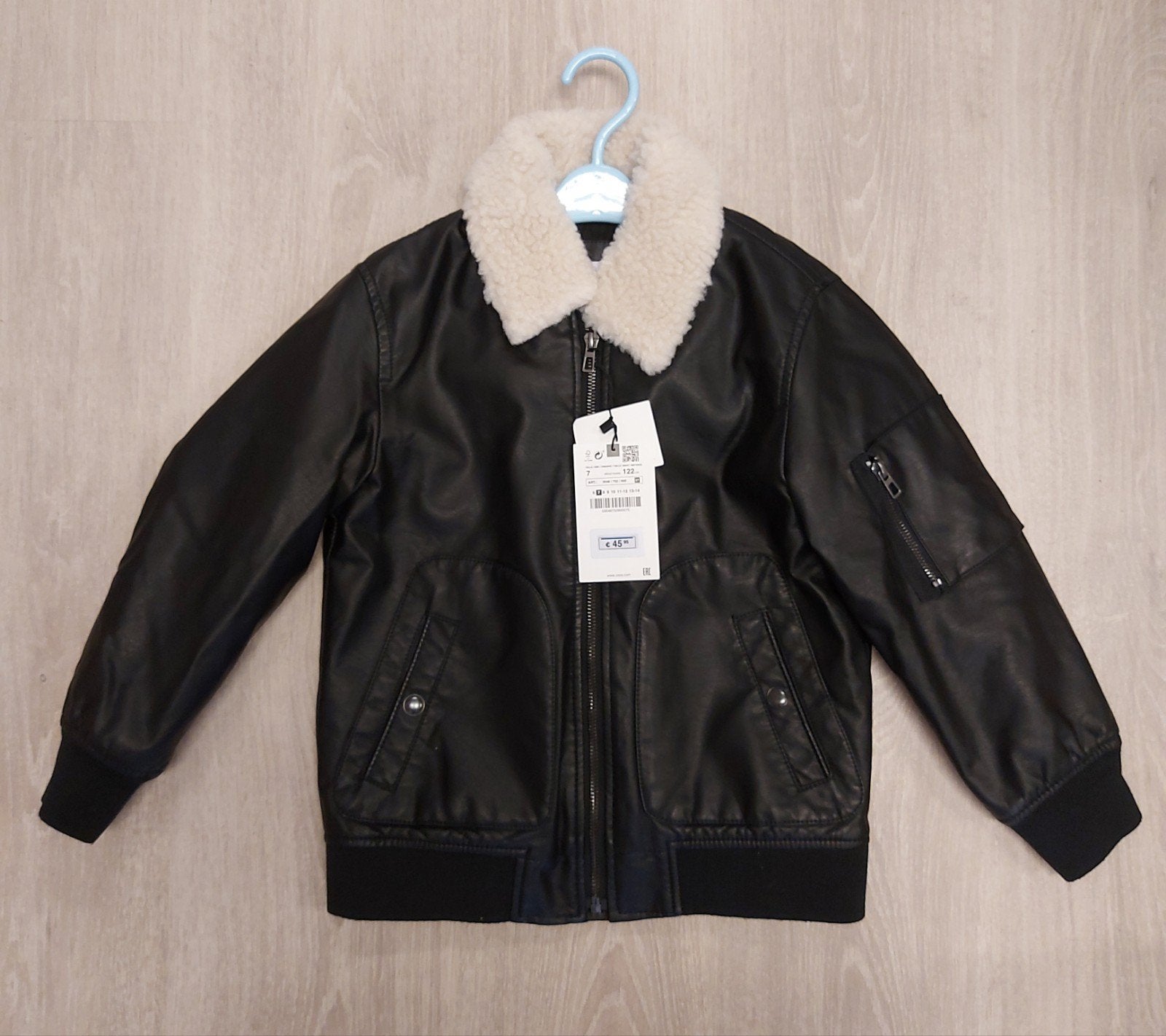 Kunstleren jas jongen Zara maat 128 NIEUW!, Nieuw, Ophalen of Verzenden, Zara Boys, Jongen