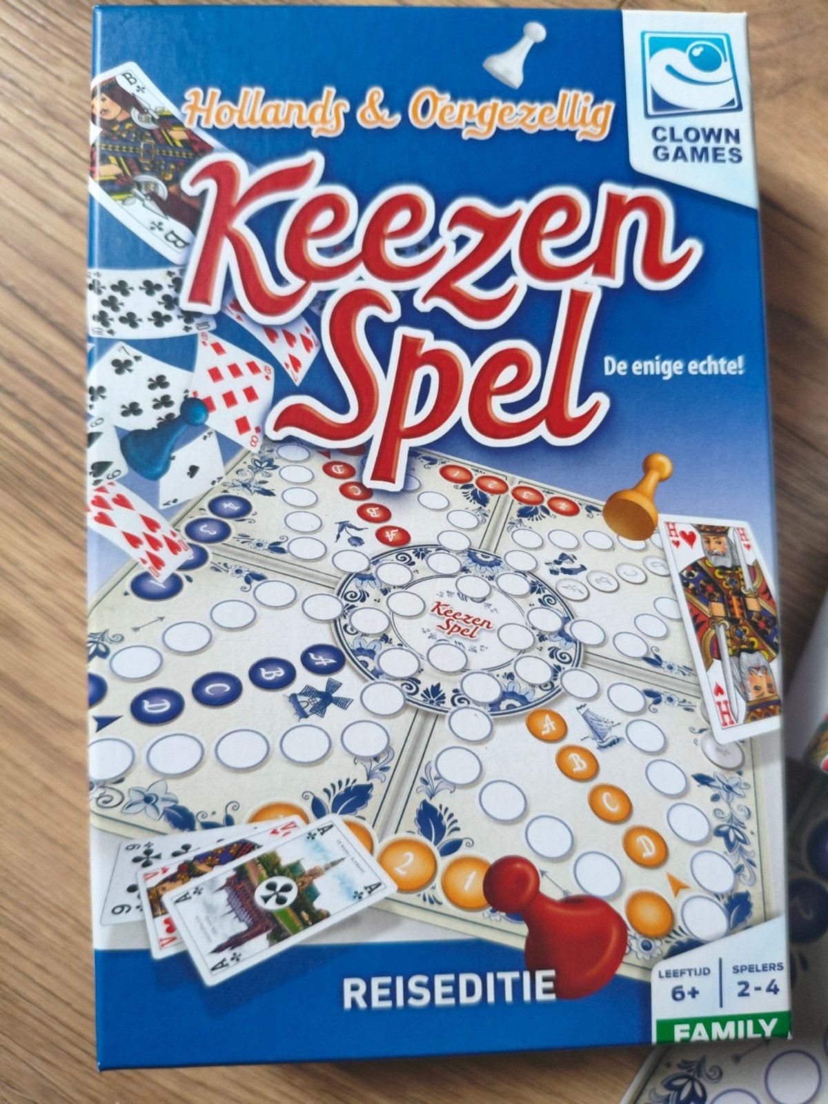 Keezenspel Reiseditie - Hollands & Oergezellig Bordspel, Clown Games, Ophalen of Verzenden, Zo goed als nieuw, Een of twee spelers