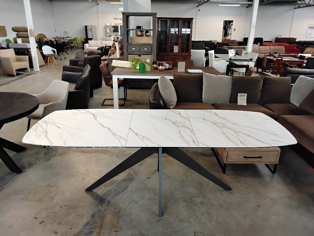 XOOON uitschuif - tafel 90 x 180-240cm. Second Life Wolvega, Ophalen, Glas, 200 cm of meer, 50 tot 100 cm