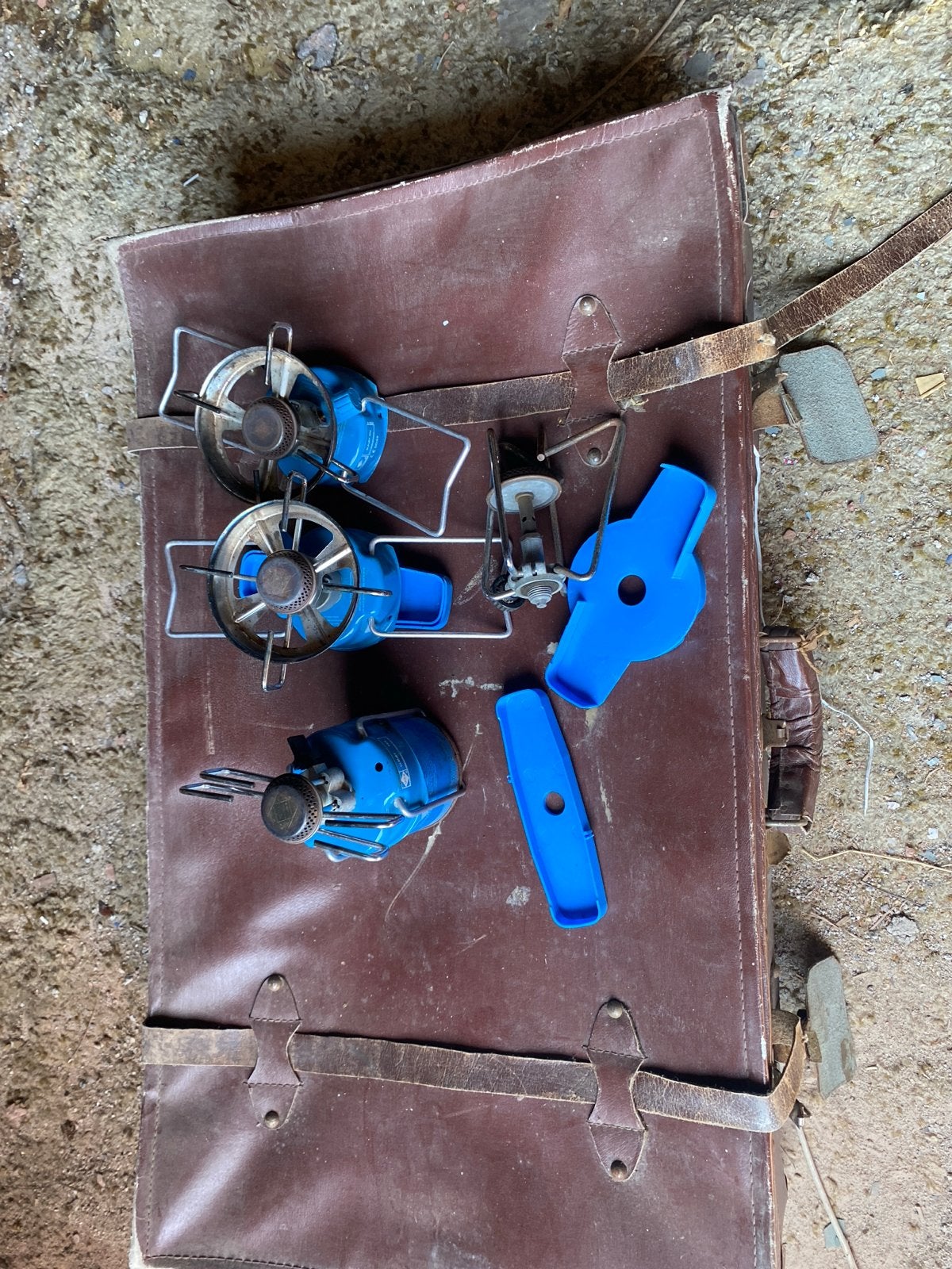 Vintage Campingaz brander set in koffer, Caravans en Kamperen, Ophalen of Verzenden, Gebruikt