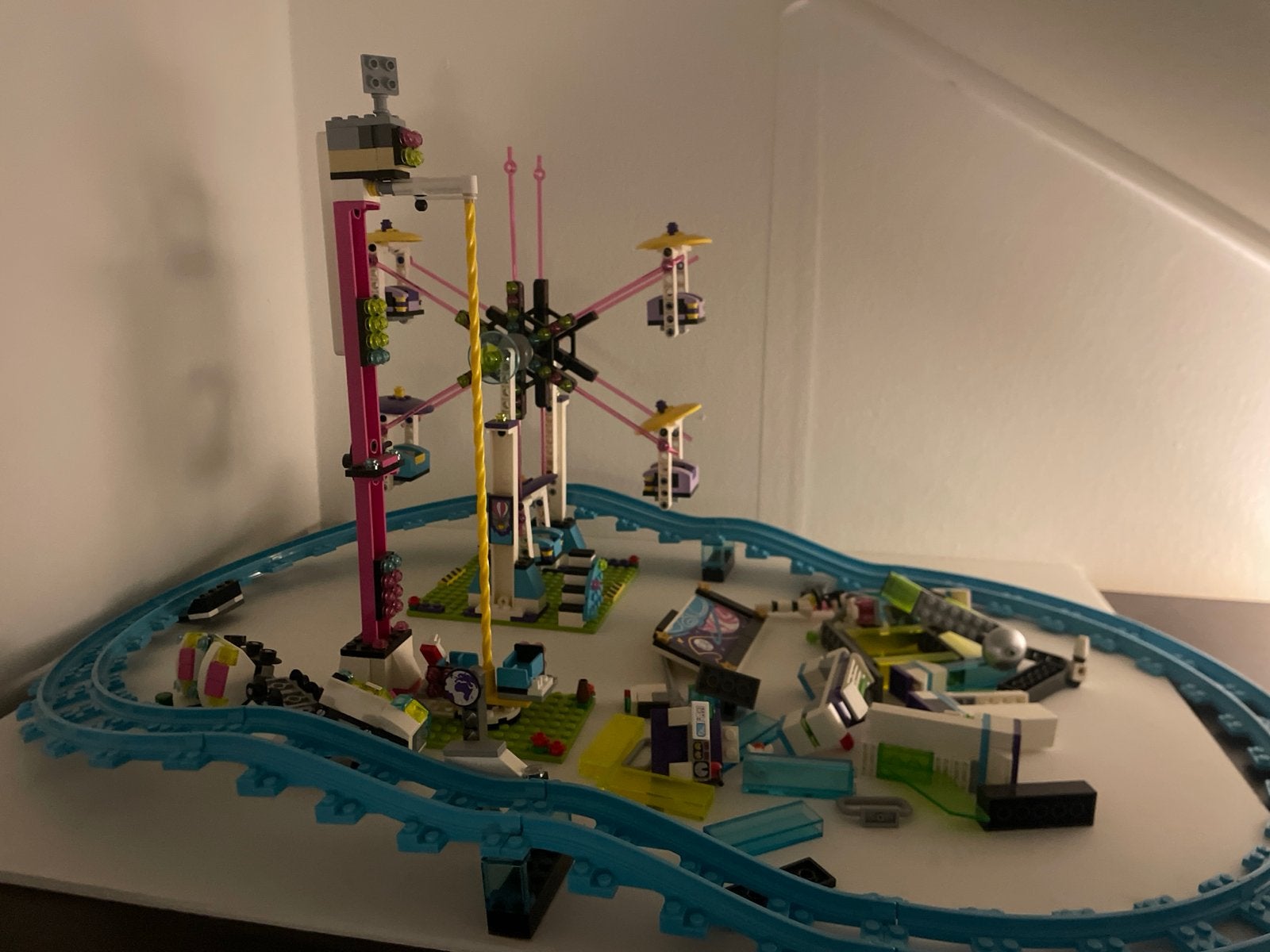 Lego Kermis Set met Achtbaan en Attracties, Ophalen of Verzenden, Gebruikt