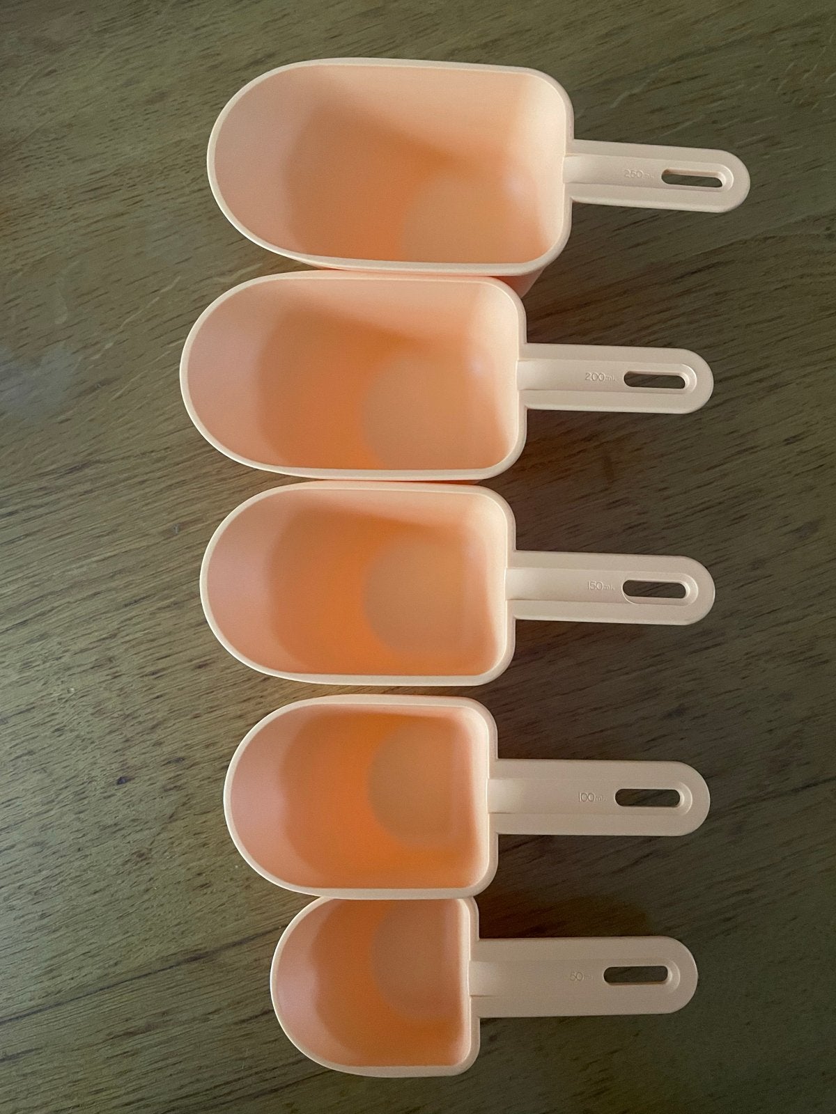 Nieuwe Tupperware maatschepjes set van 5, Overige kleuren, Overige typen, Nieuw, Ophalen of Verzenden