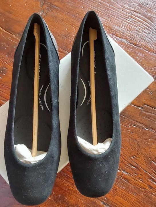 Damesschoenen - Ballerina's - GEOX - Nieuw, Ophalen of Verzenden, Nieuw, Zwart