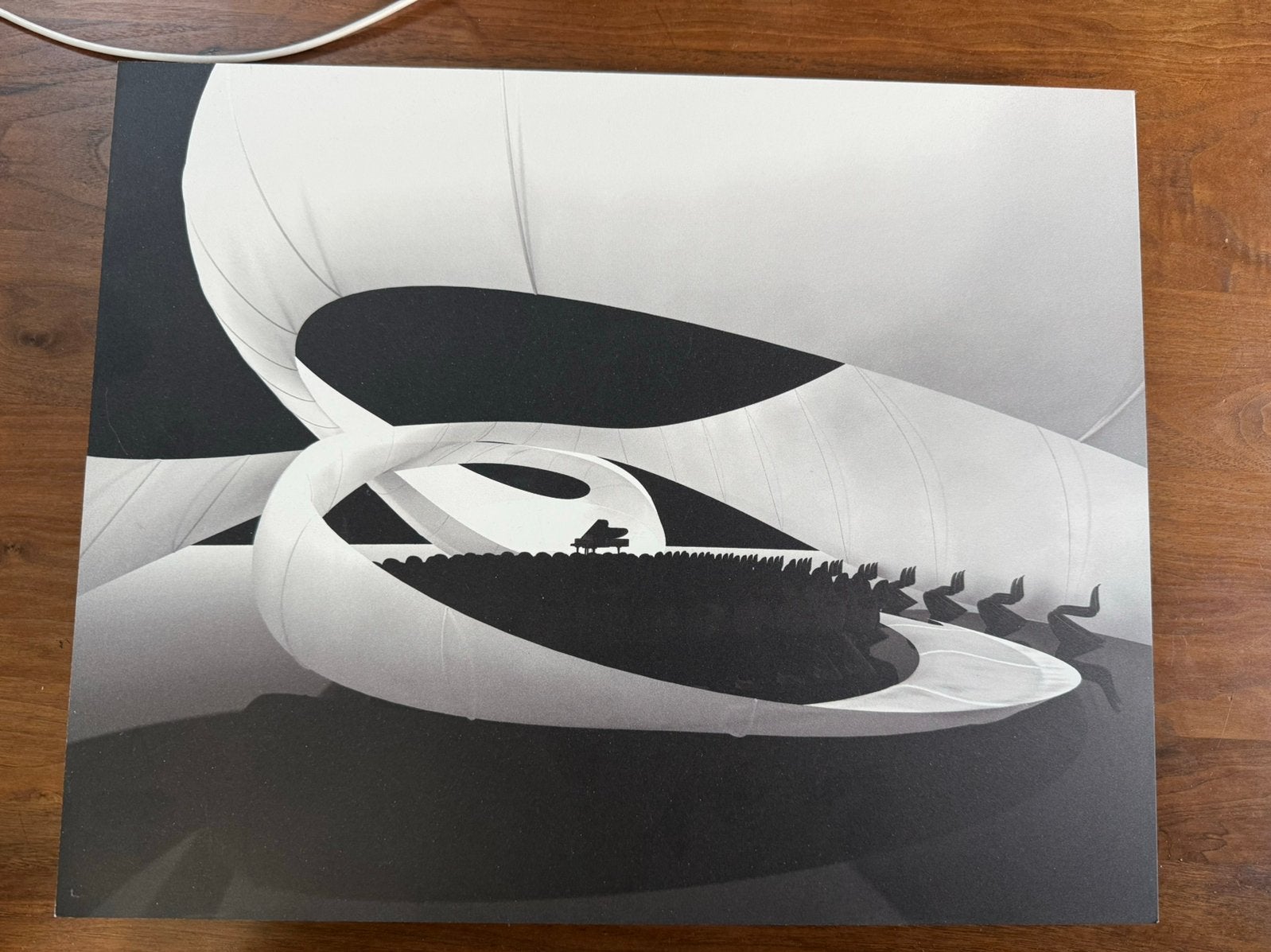 Zaha Hadid foto op Aluminium. Kwam bij Taschen boek ZH, Ophalen, Zo goed als nieuw, Fotografen