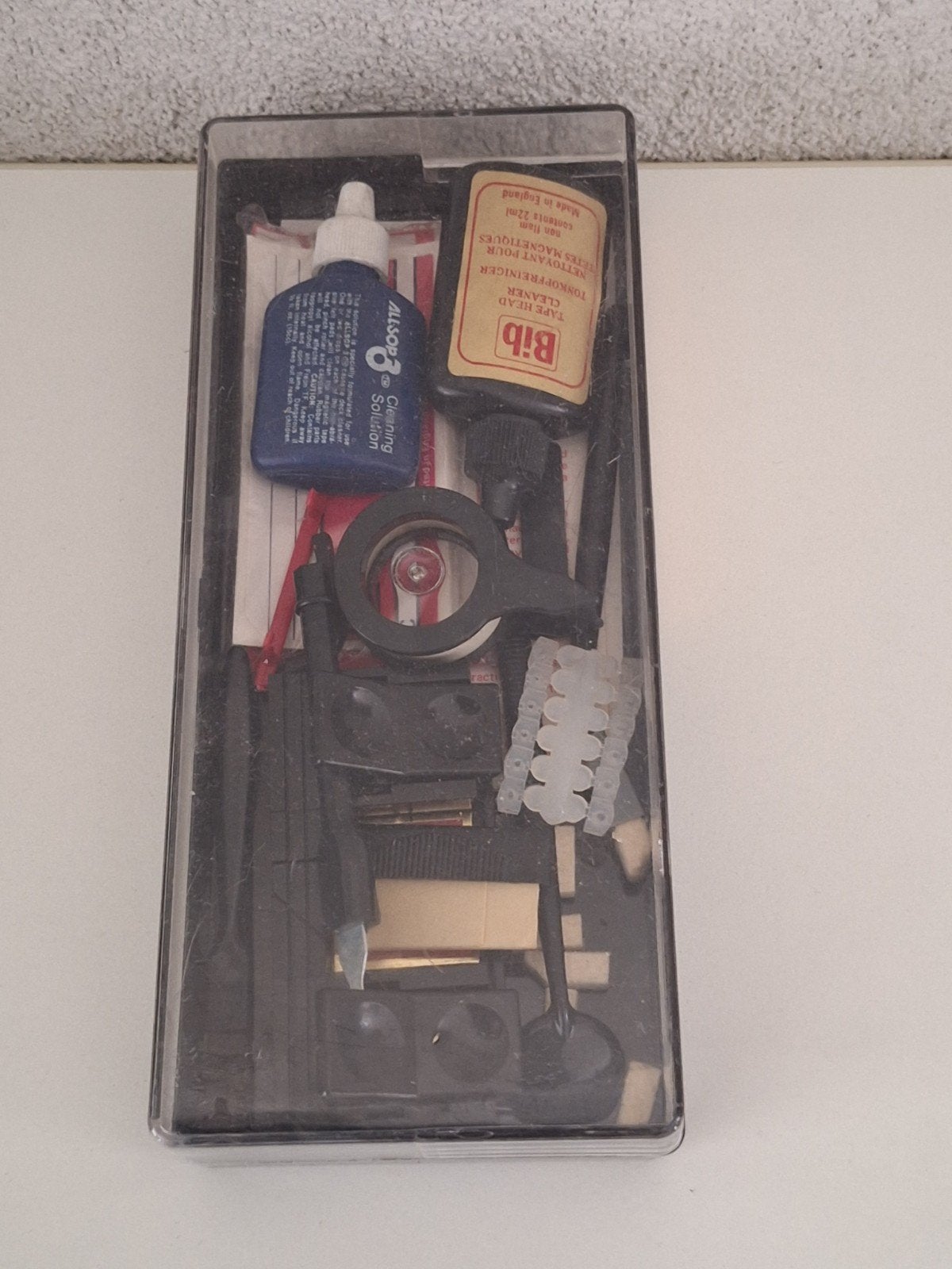 Vintage Cassette Hoofd Reinigingsset - Bib & Allsop, Audio, Tv en Foto, Overige Audio, Tv en Foto, Gebruikt, Ophalen of Verzenden