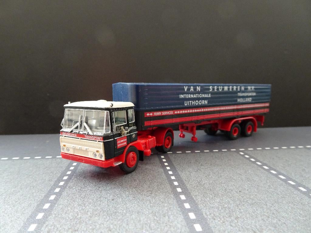 534 brekina daf 2600 ? van seumeren mammoet 1:87 truck trein, Hobby en Vrije tijd, Modelauto's | 1:87, Ophalen of Verzenden, Gebruikt