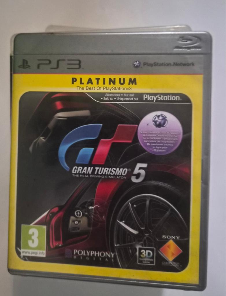 Gran Turismo 5 Platinum - PlayStation 3 (PS3), Online, Gebruikt, 1 speler, Racen en Vliegen