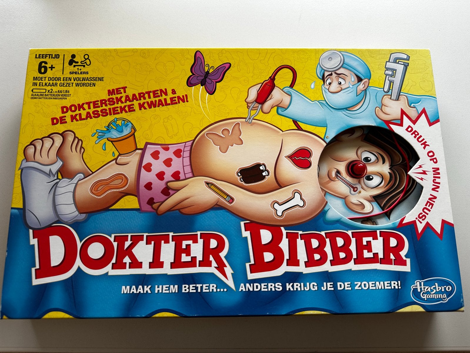 Dokter Bibber spel - Zo goed als nieuw, Hobby en Vrije tijd, Gezelschapsspellen | Bordspellen, Een of twee spelers, Ophalen, Zo goed als nieuw