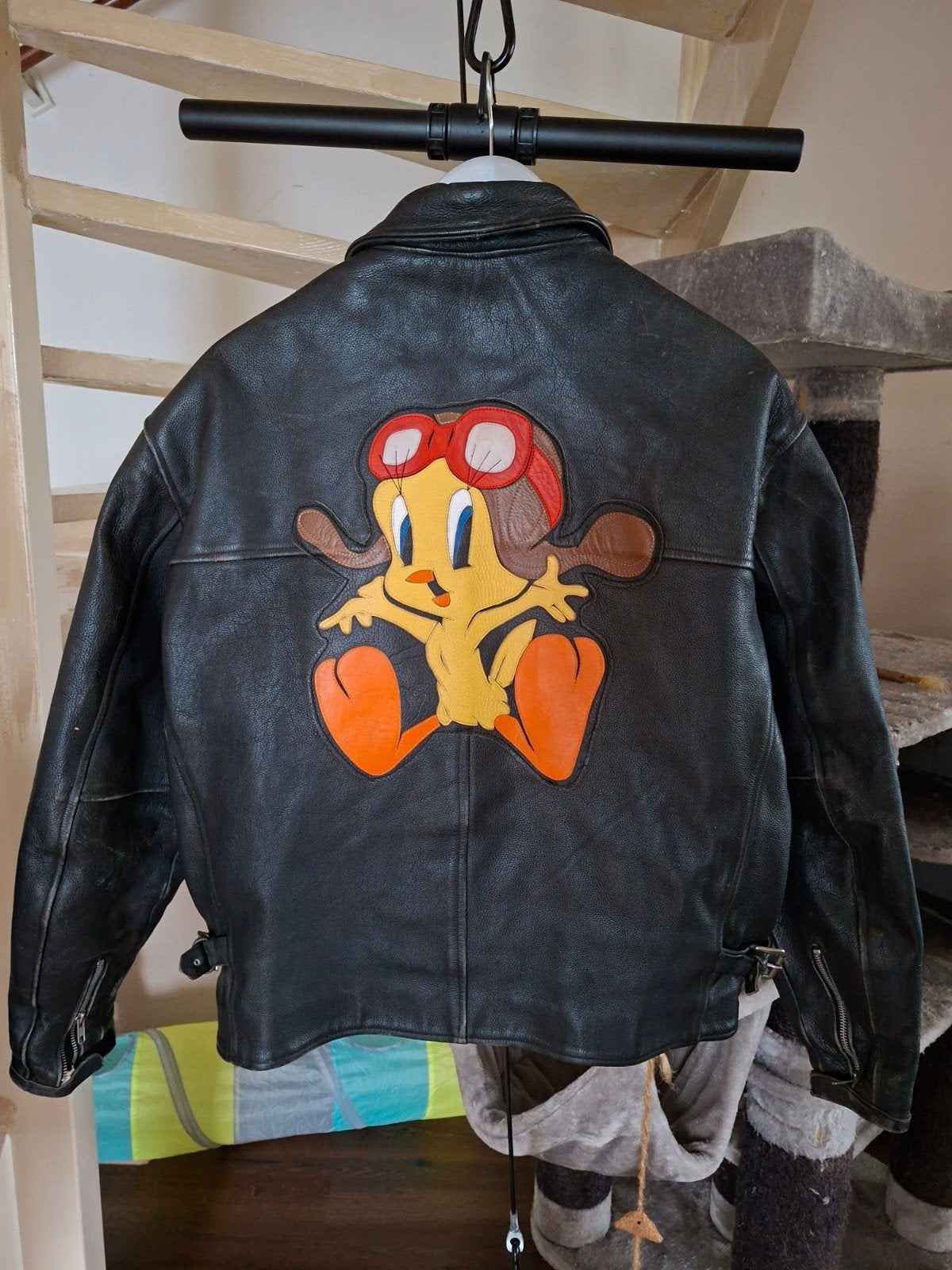 Vintage jaren '90 Helston's Suzuki Leren Motorjas, Ophalen of Verzenden, Tweedehands, Jas | leer, Suzuki
