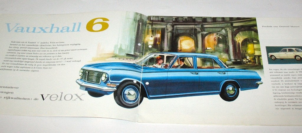 Autofolder Vauxhall Velox Cresta 6, Ophalen of Verzenden, Gelezen, Overige merken