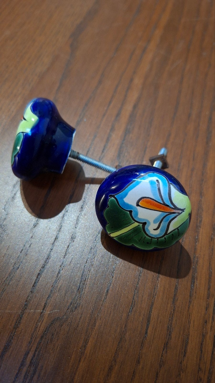 Gratis af te halen: 2 decoratieve deurknoppen, Ophalen of Verzenden, Gebruikt