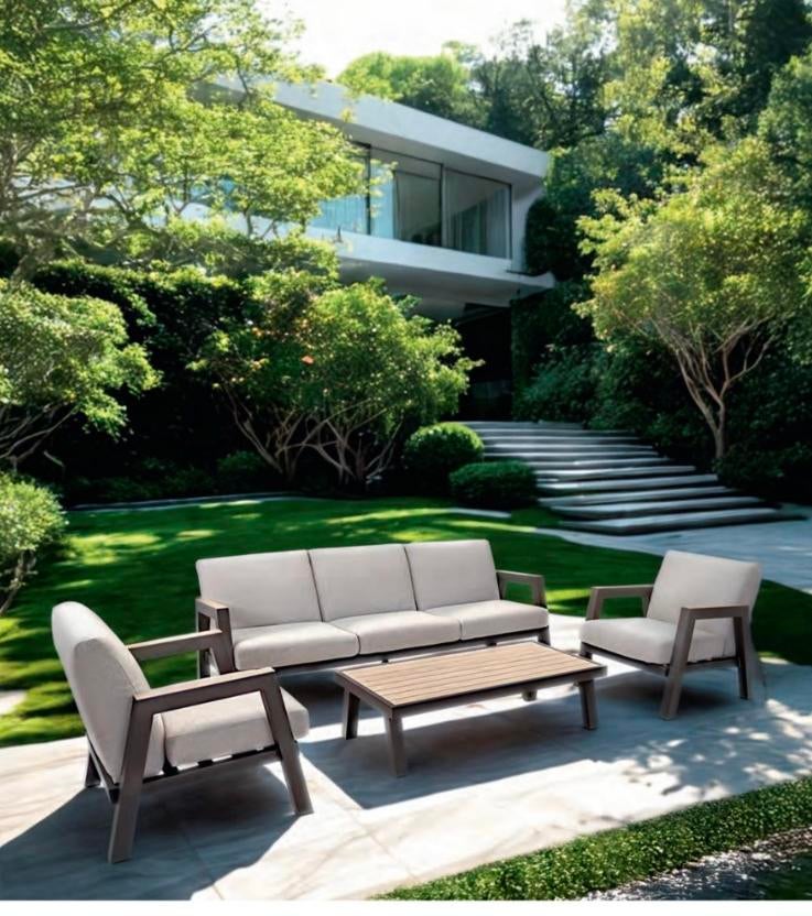 All wheater loungeset, 3 persoons bankje, tafel en stoelen, Ophalen, Nieuw