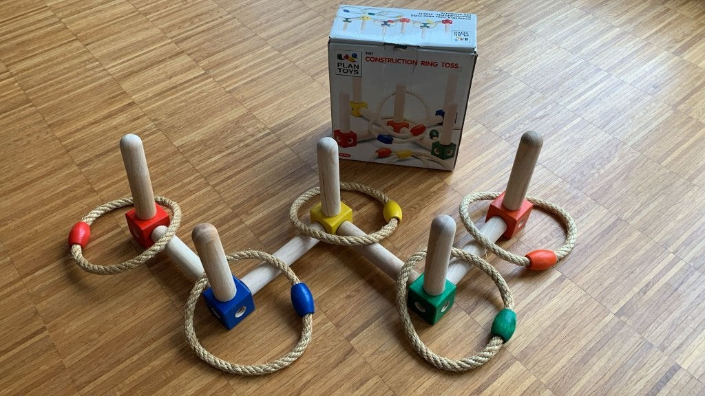 Plan Toys Constructie Ring Werpspel, Verzenden, Zo goed als nieuw