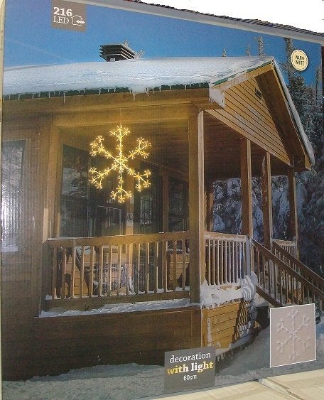 Kerstverlichting Sneeuwvlok 216 Led en 288 Led lampjes, Diversen, Ophalen, Nieuw