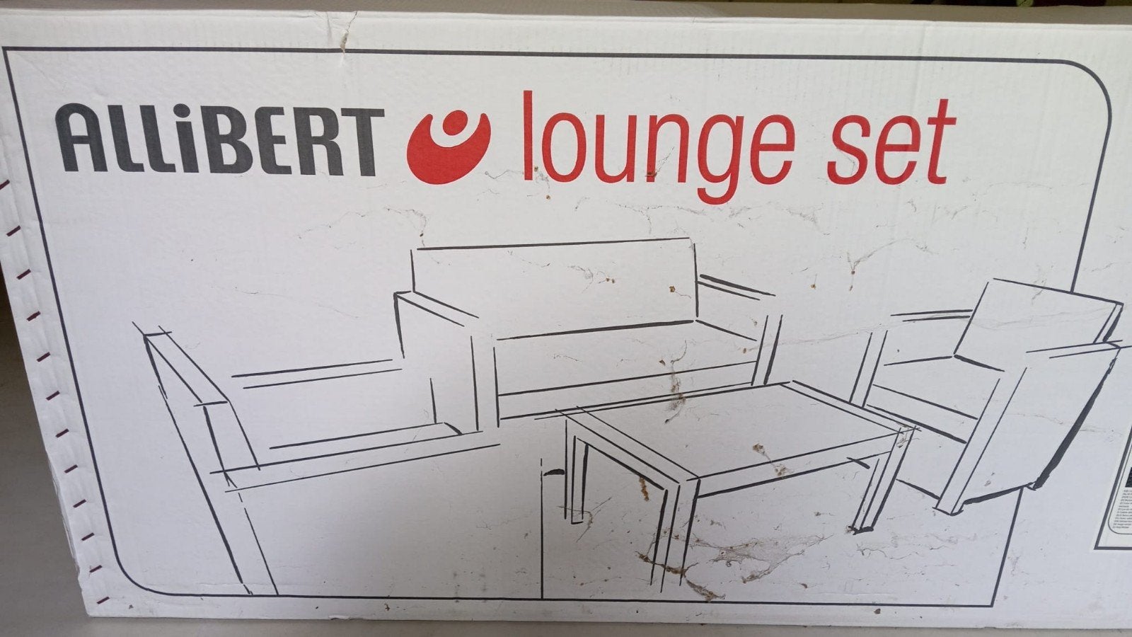 ALLIBERT Virginia Lounge set - Nieuw in doos, Ophalen, 4 zitplaatsen, Nieuw, Bank