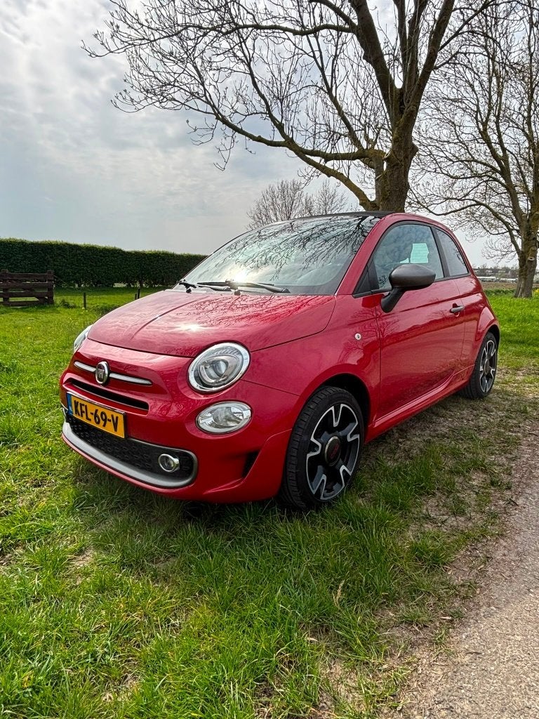 Fiat 500S Cabrio 1.2 500c sport 1e eigenaar CarPlay 2019, Auto's, Fiat, Voorwielaandrijving, 15 km/l, 4 cilinders, Cabriolet