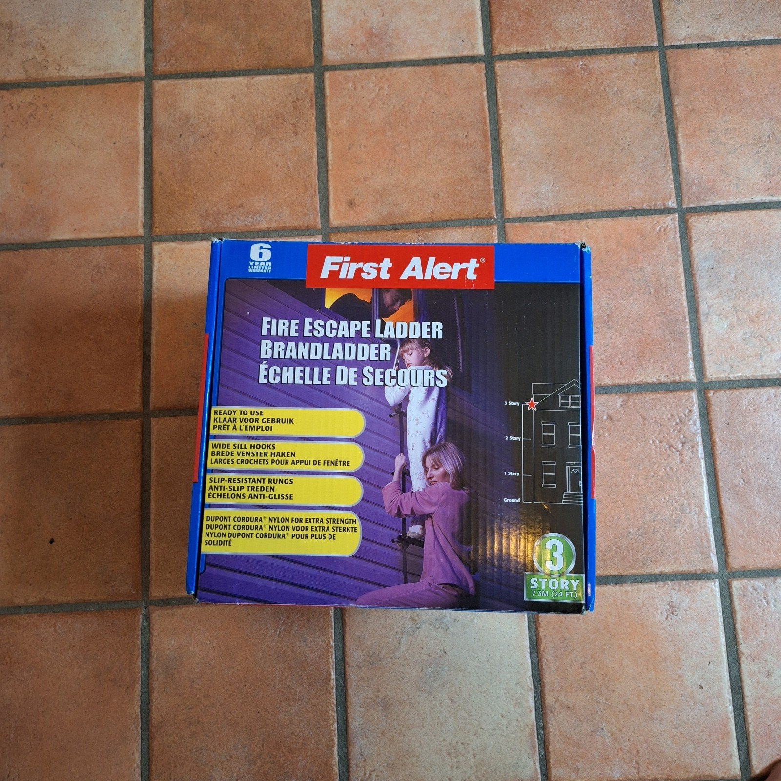First Alert Brandladder - 3 Verdiepingen - Nieuw in doos, Doe-het-zelf en Verbouw, Ladders en Trappen, Ophalen of Verzenden, Nieuw