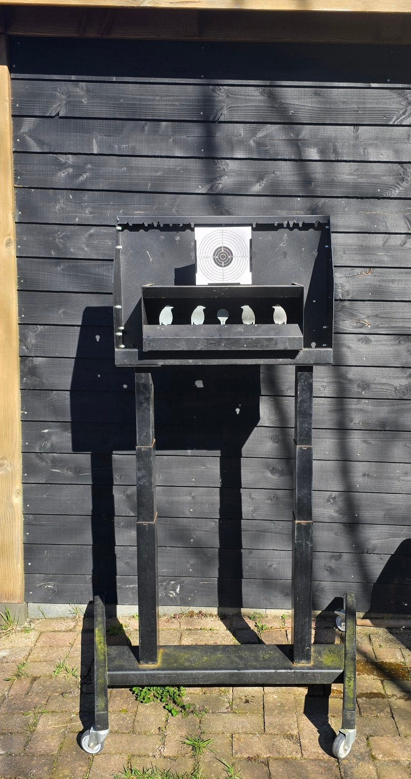 Kogelvanger voor luchtbuks met doelen en standaard, Sport en Fitness, Schietsport-accessoires, Ophalen, Gebruikt