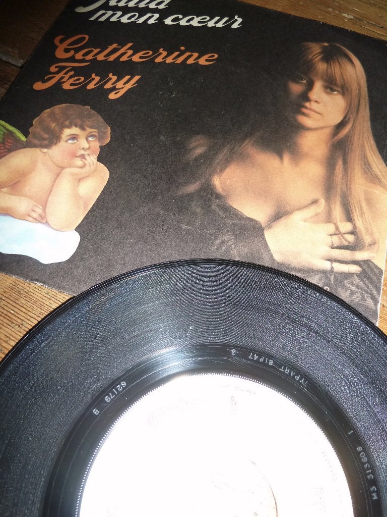 single CATHERINE FERRY julia mon coeur 1976, Ophalen of Verzenden, Gebruikt, Pop