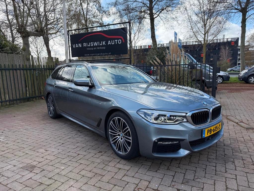 BMW 5-serie Touring 520d High Exe M-Sport 360Cam Dealer Ond, Automaat, Achterwielaandrijving, Euro 6, Diesel
