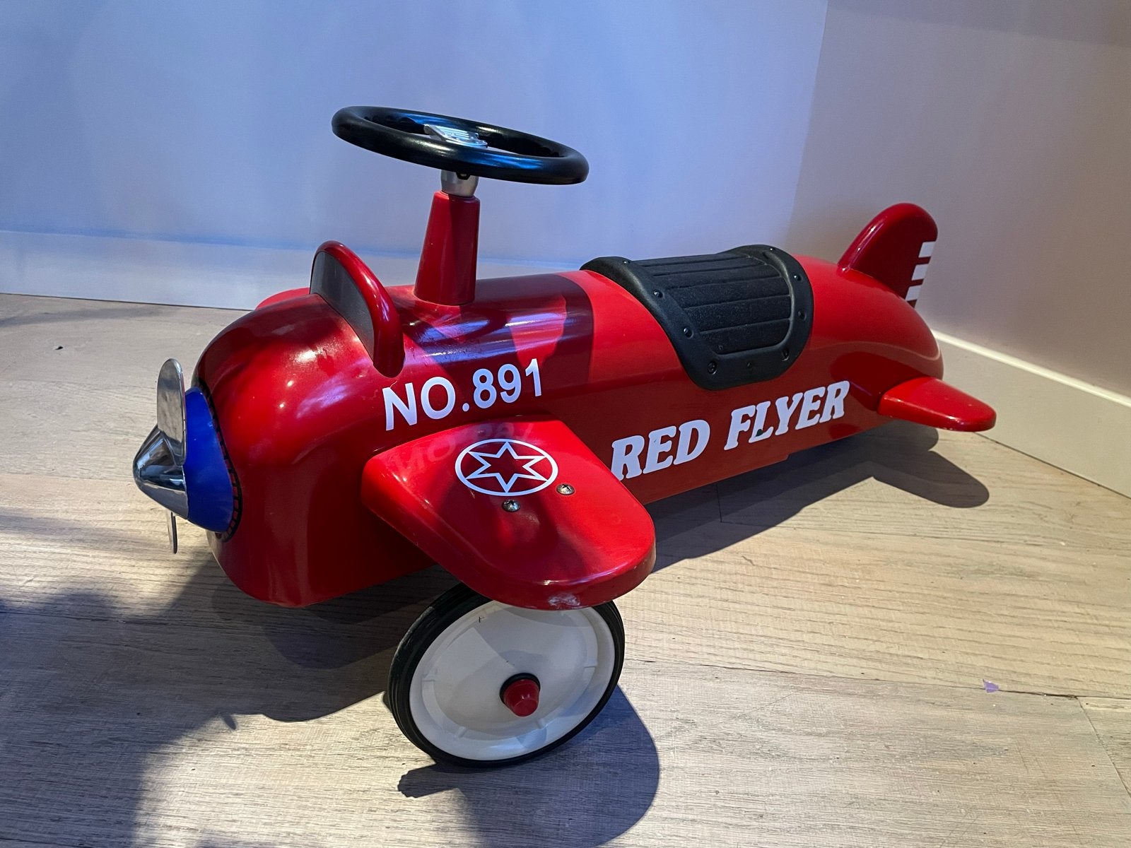 Rood Loopvliegtuig "Red Flyer" voor Kinderen, Kinderen en Baby's, Ophalen, Gebruikt