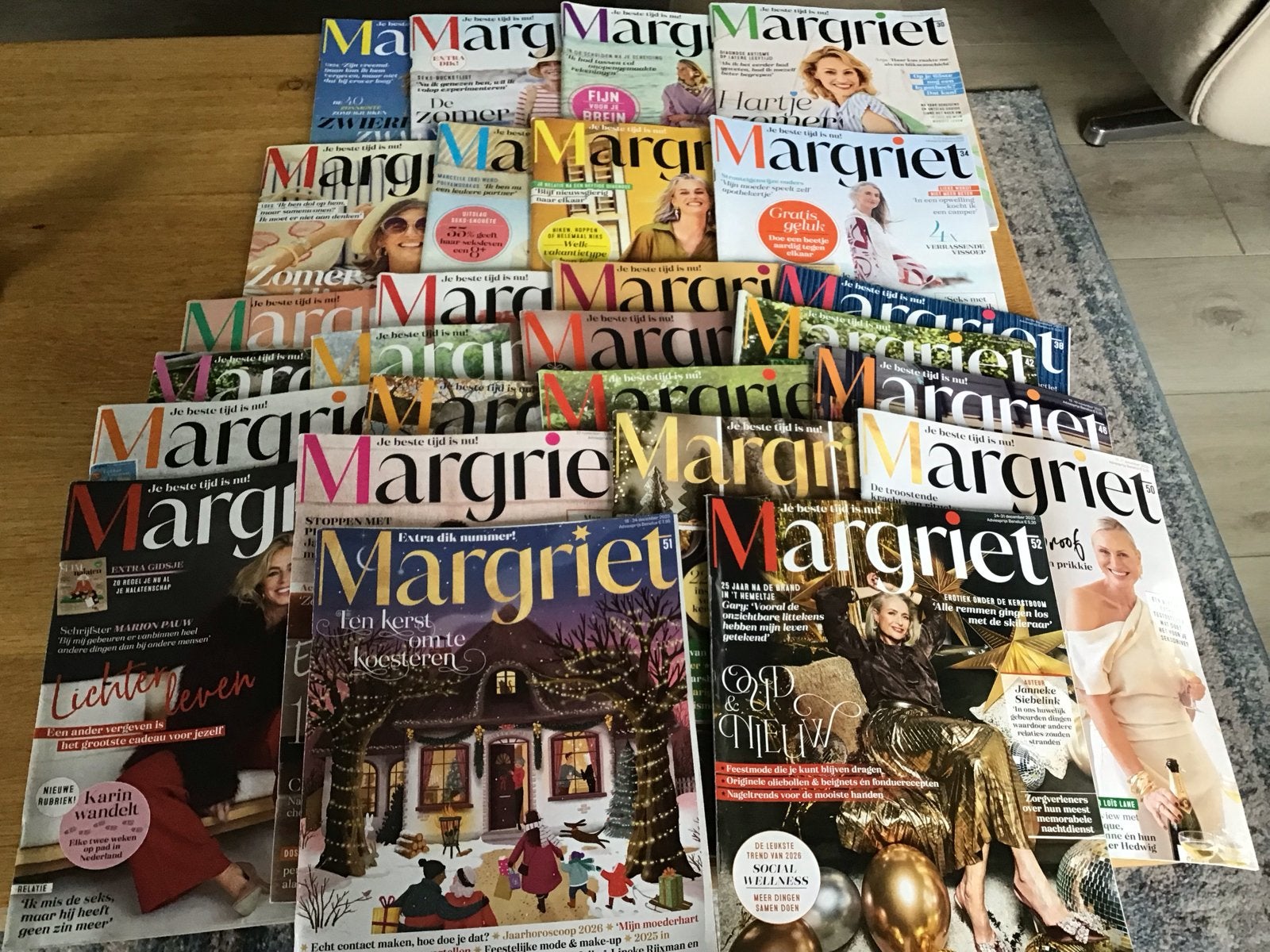 Margriet tijdschriften 2025 nr.27-52 , 26 stuks, Ophalen of Verzenden, Gelezen, Damesbladen