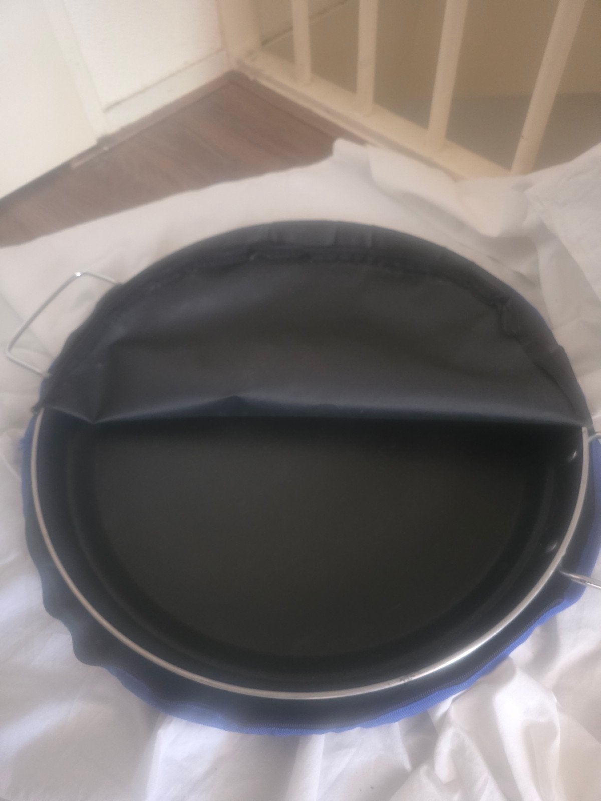Paella pan, Ophalen, Zo goed als nieuw