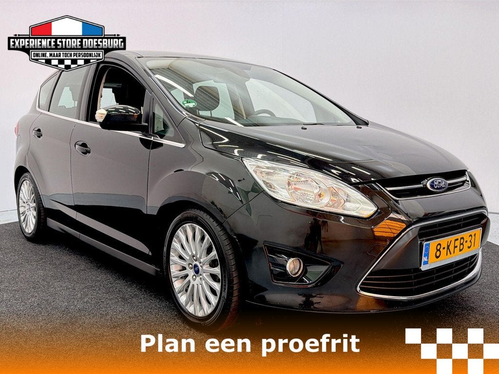 Ford C-Max 1.0 Titanium – Ruim, onderhouden en scherp gepr, Auto's, Voorwielaandrijving, Euro 5, Gebruikt, Zwart