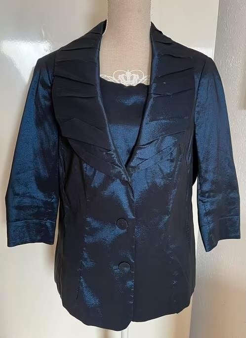 m.i.m. Jasje met bijpassende top maat 44/46[dmv], Blauw, Maat 46/48 (XL) of groter, Ophalen of Verzenden, Zo goed als nieuw