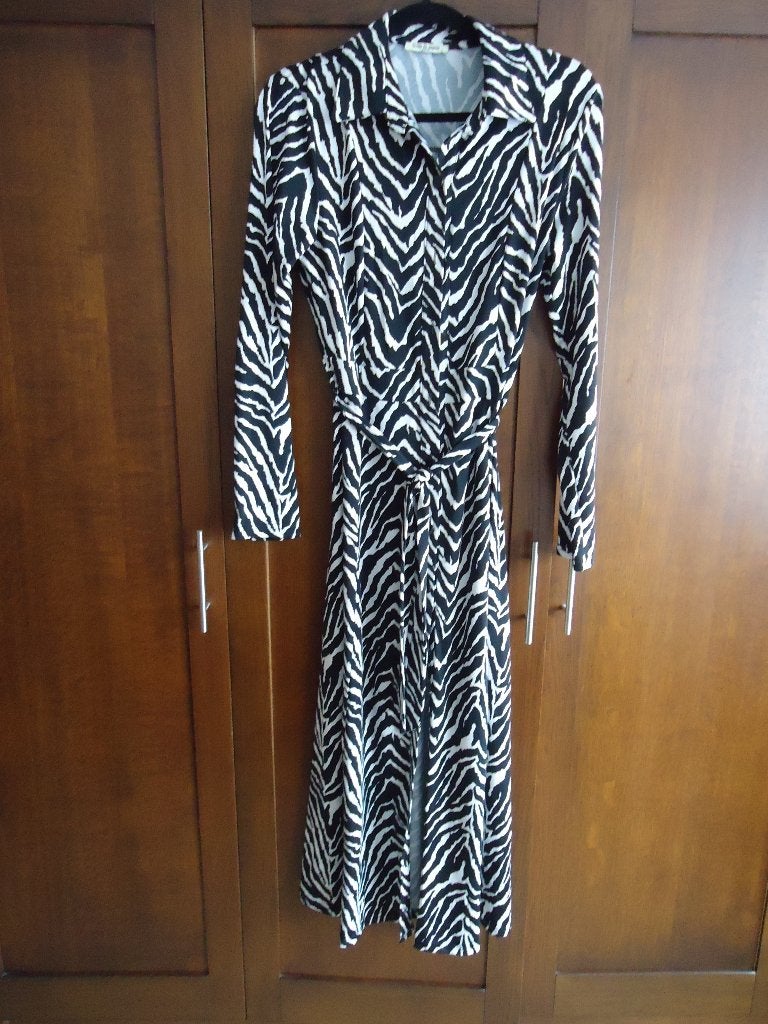 doorknoop lange jurk, Kleding | Dames, Jurken, Maat 38/40 (M), Zwart, Ophalen of Verzenden, Zo goed als nieuw