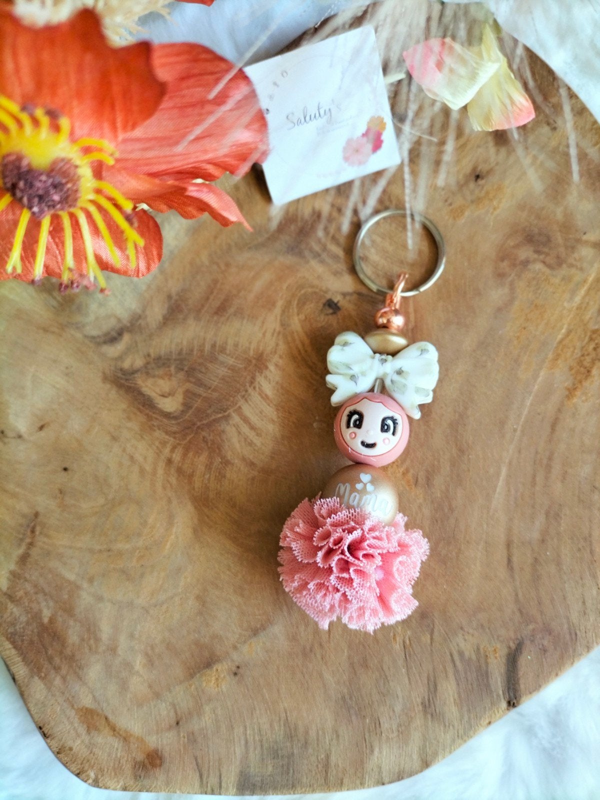 Nieuw, Mooie sleutelhanger - Mama, Verzamelen, Verzenden, Nieuw, Saluty's kinder- en kraamcadeaus, Info@salutys.nl