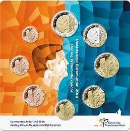 UNC set Nederland 2016 - 1 cent t/m 2 euro - Blister W.A., Verzenden, Overige landen, Overige waardes, Setje