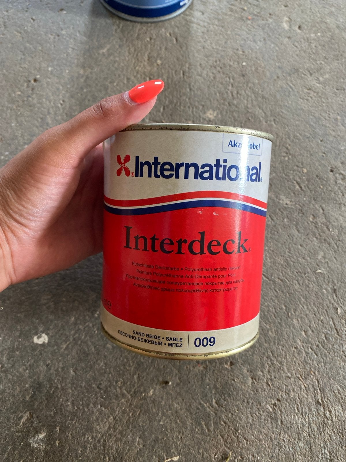 International Interdeck Antislip Dekverf - Zand Beige 750ml, Ophalen, Beige, Nieuw, Verf