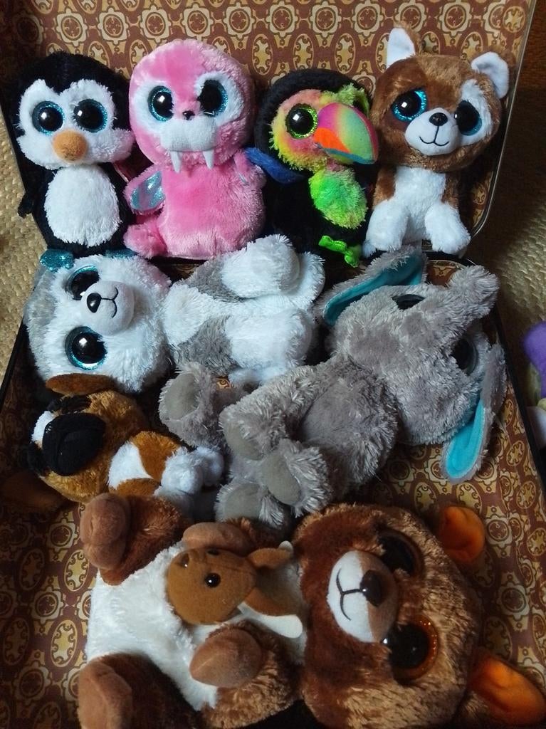 Verschillende knuffels met grote ogen TY, Kinderen en Baby's, Speelgoed | Knuffels en Pluche, Ophalen of Verzenden, Overige typen