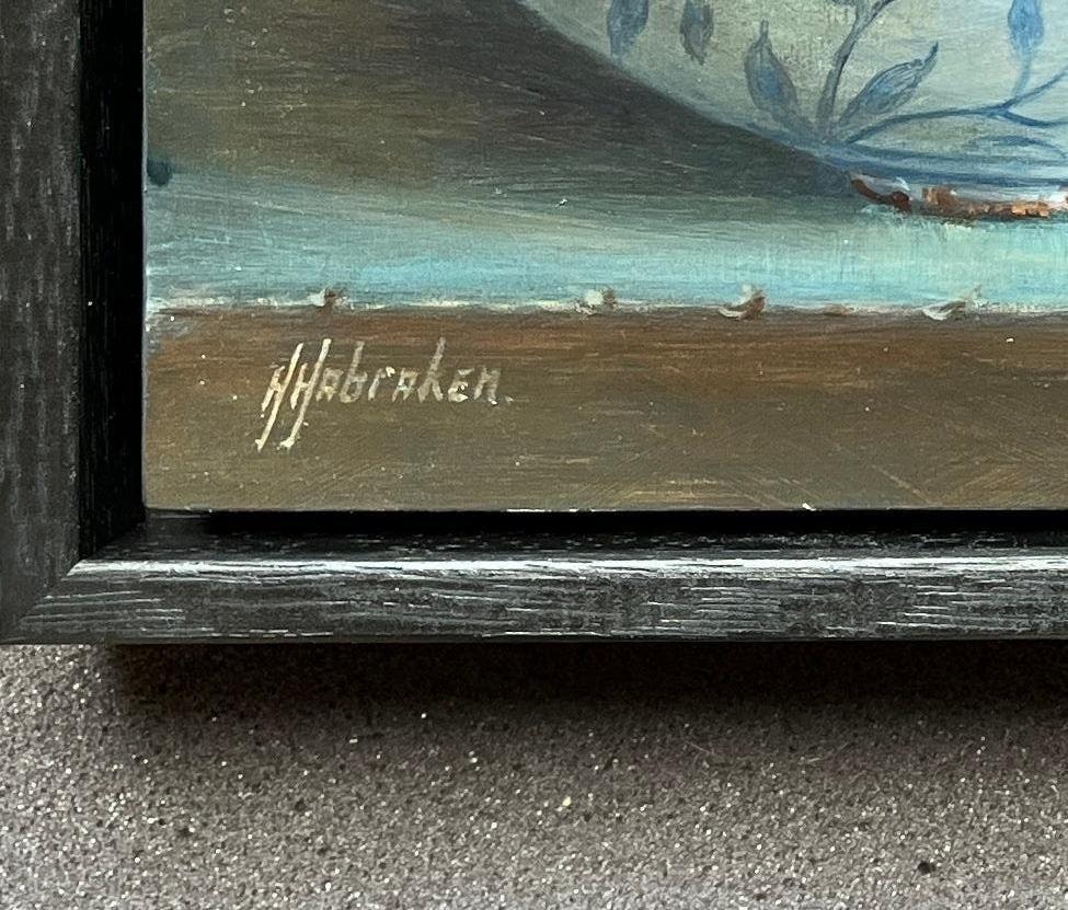 Schilderij stilleven citroenen in een schaal. Hans Habraken., Antiek en Kunst, Kunst | Schilderijen | Klassiek, Ophalen of Verzenden